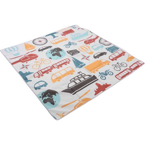 Baby-Spielmatte 130 x 130 cm, rutschfest, wasserdicht, aus Nylon, vielseitig einsetzbar für Zuhause, Camping und Outdoor (1/5)