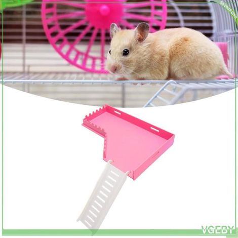 Plateforme pour hamster - FAFEICY - Modèle L - avec échelle - multifonction (jeu/repos) - plastique moulé (1/5)