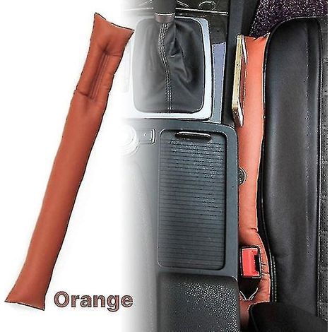 Set mit 2 universellen, weichen Leder-Sitzpolstern für Ihren Fahrzeuginnenraum [gratis] - braun