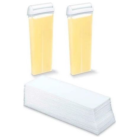 Beurer HL40 Kit Ricambio 2 Cartucce Cera 50 Strisce Per Epilatore