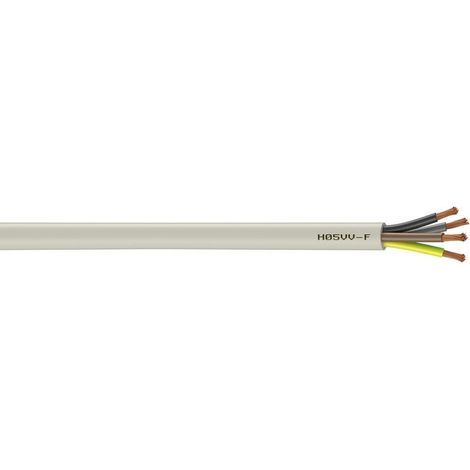 Câble Électrique 4 G 1.5 Mm² Ho5Vvf L.10 M, Blanc