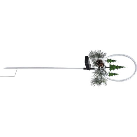 Lot de 2 lampes solaires LED d'extérieur avec fausses pommes de pin, décoration de jardin, villa ou pelouse, étanches IP65. (1/5)