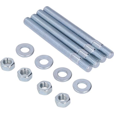 Kit de goujons de carburateur métalliques de 3,5 pouces avec entretoises pour collecteur d'admission à filetage 5/16 pouce (1/5)