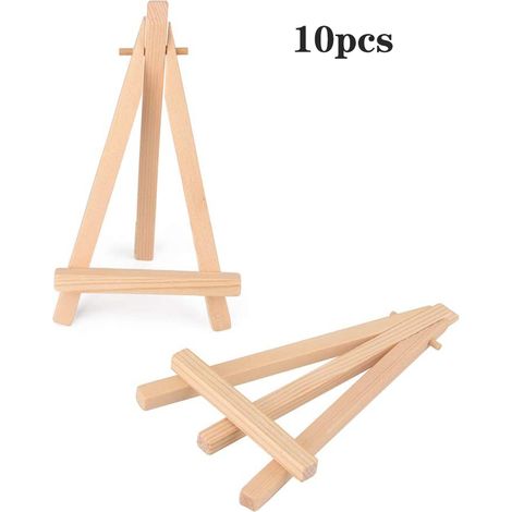 10 mini chevalets, petit tableau noir en bois, support pour chevalet, porte-photos et mémos, porte-noms, étiquettes nominatives et bien plus encore (1/5)