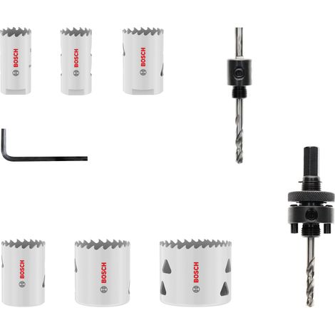 Bosch Multi Material Threaded Hole Saw Set 19 22 29 38 44 57 x 40 mm (1/5)