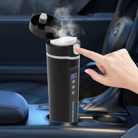 450ml Fahrzeugkessel, Schnellbeheizung Smart-Kessel, LED-Display, für 12V / 24V Autos