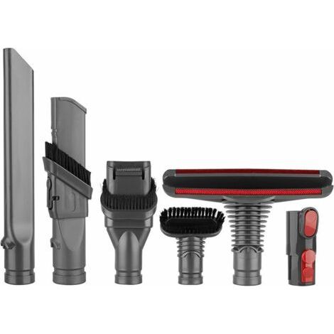 ALLIANDISKit Accessoires pour Aspirateur Dyson - Brosse - Avec Adaptateur - Total Clean - Pour Dyson V8 V7 V10 - Compatible avec Dyson V6 DC45 DC35 DC52 DC29 DC62 DC33 DC34 etc. (1/4)