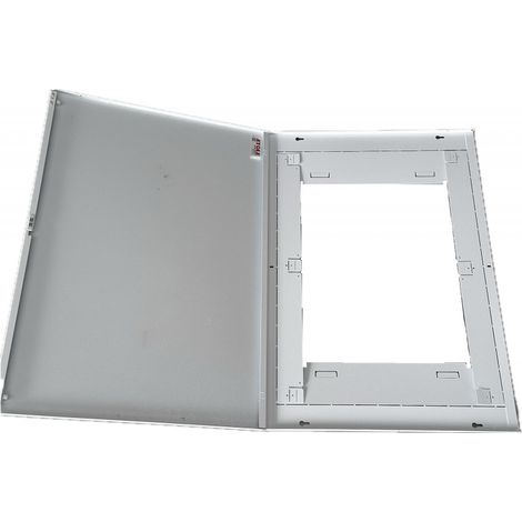 Porte métallique saillie 830x580mm – Cadre intégré 770x522mm – Trappe d'accès 2 travées 13M – Pour espaces confinés – Alternative Elec