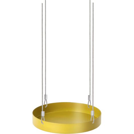 Support à plantes rond à suspendre doré Diamètre de 14 cm (1/5)