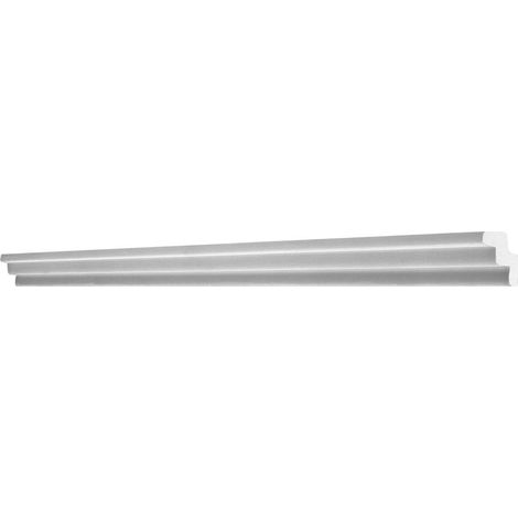 Decosa Deckenleiste K30 1,5 m x 20 mm x 30 mm (L x B x H) weiß Stuckleiste Decke