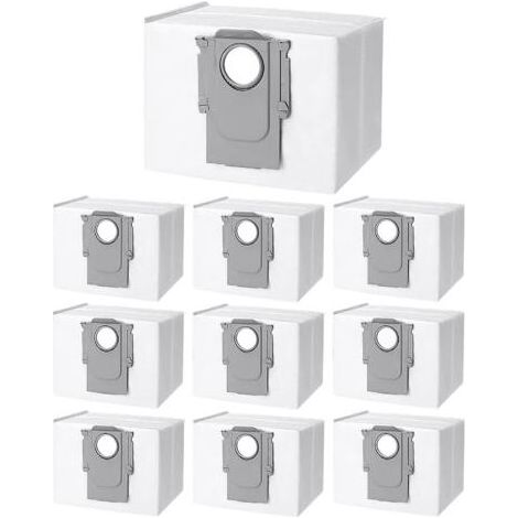 10 Sacs à Poussière Accessoires pour Xiaomi Roborock S8+/S8 Pro Ultra S7 MaxV Ultra/S7 Pro Ultra/Q7+/ Q7 Max+/Q5+/T8,Sacs d'aspirateur de Rechange pour Roborock s7 Station d'Aspiration (1/5)