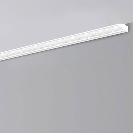 €1,50ml STOCK . Pacco da 80ml di cornice decorativa in polistirene compatto XPS 30X30x2000 LD06G