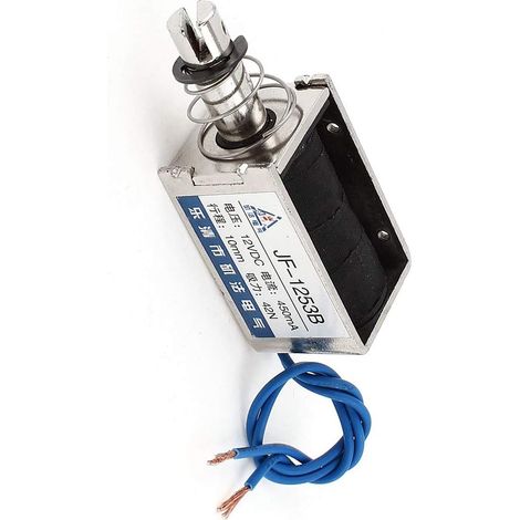 DC 12V 42N 10mm offener Rahmen Drahtverdrahtung Electromagnetischer Linearaimant (1/2)