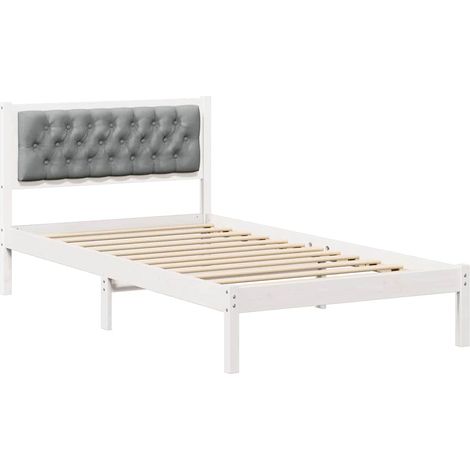 Maison Exclusive - Struttura del letto Grigio chiaro 100 x 200 cm Pino massello (1/5)