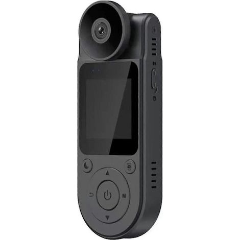 Mini caméra corporelle HD 1080p avec champ de vision réglable à 180°, caméra sport DV extérieure, conforme aux normes des forces de l'ordre, enregistreur avec vision nocturne, haute qualité WHBYV (1/4)