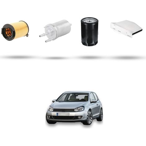 Kit tagliando 4 filtri compatibile con Vw Golf VI (5K15,5J5,5M1,517,521) 1.6 75kw 75kw Dal 2008 (1/5)