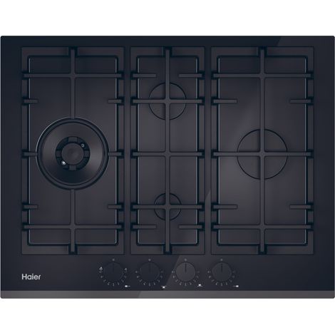 Haier Series 6 HAVG5D4TB Nero Da incasso 65 cm Gas 4 Fornello(i) (1/4)