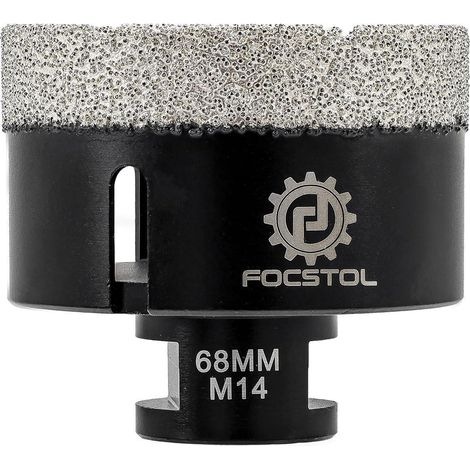 Fliesenbohrer Diamant Lochsäge Keramik M14 Gewinde 68mm (1/5)