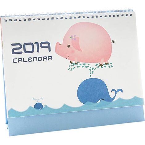 Klappbarer Tischkalender 2019, Tischplaner, Bürodekoration (1/5)