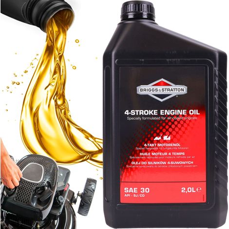 Huile moteur pour tondeuse à gazon BRIGGS&STRATTON SAE30 2L moteur 4 temps minéral (1/5)
