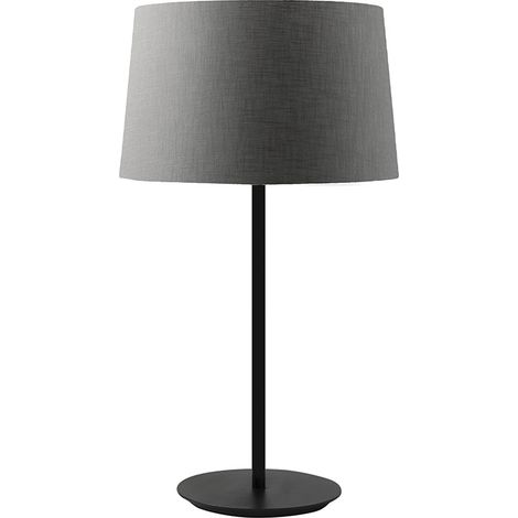 VIVIEN Lampada da Tavolo Nera con Paralume Conico Antracite E27 IP20 - Illuminazione d'Interni in Metallo - Rossi Group (1/5)