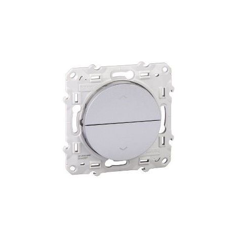 Pulsador de persianas Odace Plata SCHNEIDER S530207