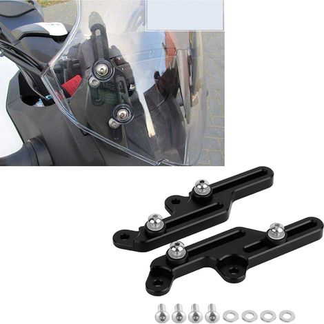Support moto pare-brise réglable pour HONDA NC700X/NC750X 2012-2015, kit fixation guidon noir (1/5)
