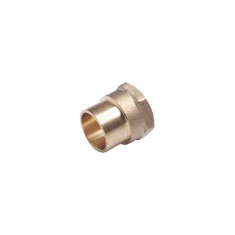 FPLUS entronque laton h 18-1/2 , Enlace de 18 mm x 1/2" hembra