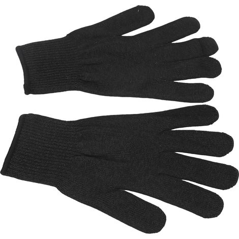 Gants de protection anti-coupures Niveau 5 - Paire pour travaux de cuisine et jardin - Couleur noire (1/5)