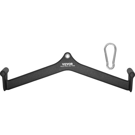 Máquina de poleas VEVOR, barra en T y barra en V, juego de 5 piezas, barra para tríceps, agarre de goma, entrenamiento de fuerza de espalda, gimnasio, n.° 5 (1/2)