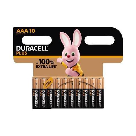Duracell Duracell Plus AAA Pack de 10 piles nylon (1/2)