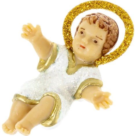 Gesù Bambino, 6 cm - statuina in plastica per presepe (1/2)