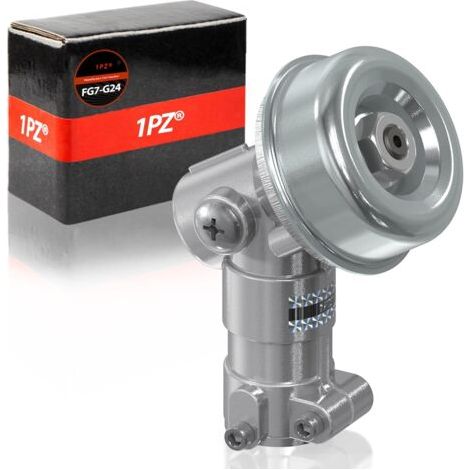 Renvoi d'angle débroussailleuse 24mm – Tête d'engrenage 7 dents – Compatible tondeuses à gazon – Matériau acier aluminium antirouille (1/5)