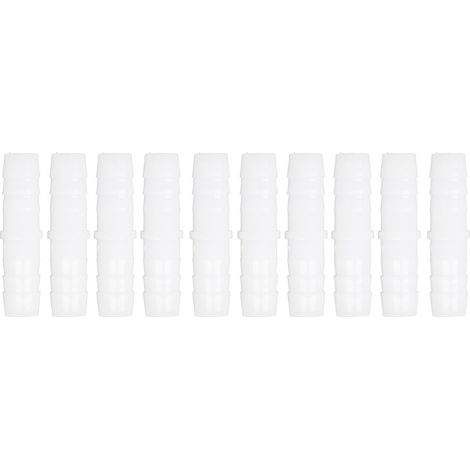 10 Stück Kunststoff-Schlauchanschlussstücke, gerade, gleichschenklige Schlauchverbinder, Verbindungsstücke, Adapter, 12-12 mm (1/5)