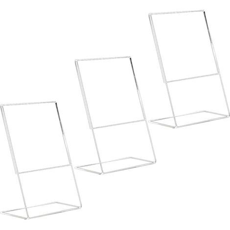 Acrylic Card Display Stands with L Shaped Design Stable and (1/5)