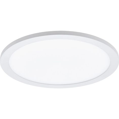 Plafoniera Moderna Sarsina Alluminio Bianco Luce Led Integrato 17W (1/4)