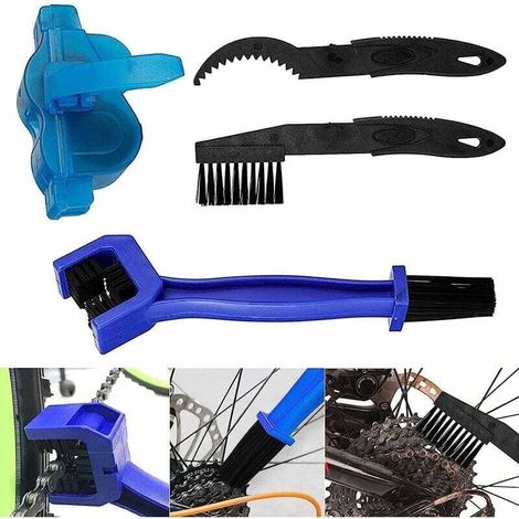 Fahrradreinigungsset, Fahrradbürstenset, Fahrradkettenreiniger-Set, tragbare Fahrradreinigungsbürste, Fahrradkettenreiniger-Werkzeug für alle Arten von Fahrrädern und MTB