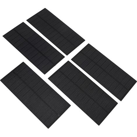 Lot de 5 panneaux solaires 5W monoblocs en silicium monocristallin ETFE, panneaux de charge solaire portables pour projets scientifiques et applications électroniques (1/5)