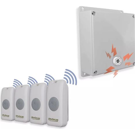 Kit sos avancé panique sans-fil sirène - Haute-résistance 800m 4 boutons simples autonomes piles (Gamme PROTECT 800)