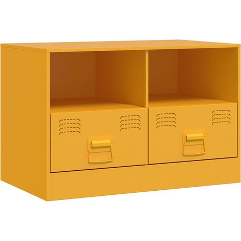 Maison Exclusive - TV-Schrank Senfgelb 67x39x44 cm Stahl