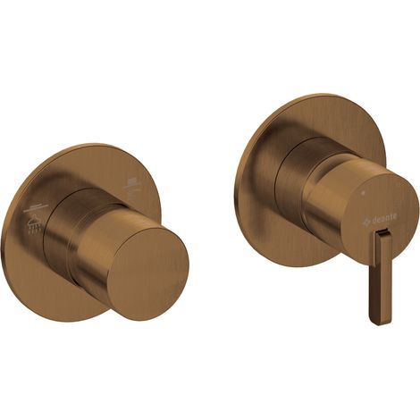Deante Robinet de douche - Modèle Sila - Bronze brossé - Design minimaliste - Ergonomique et élégant