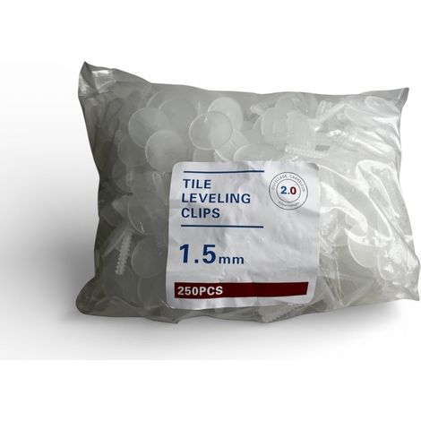 Lot de 250 Croisillons 1,5 mm  Clips de Nivellement pour Pose de Carrelage  Haute Précision et Durabilité