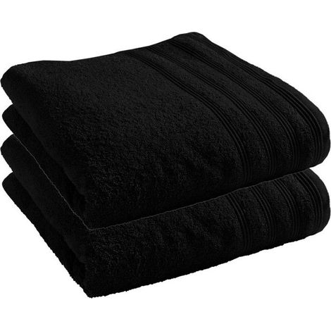Lot de 2 draps de bain "Spa" 90 x 150 cm / 400 gr/m² - "Spa" Truffe - "Spa" Truffe - (1/4)