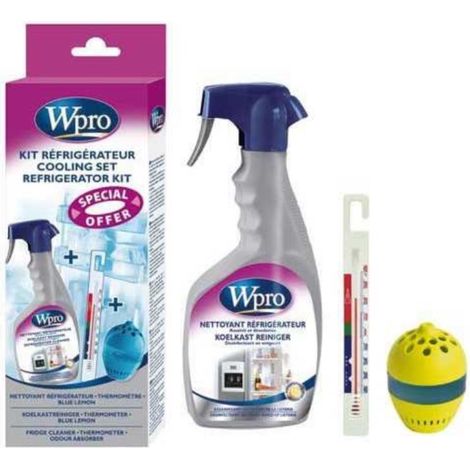 Kit frigo (limpiador + termometro + absorve olor)