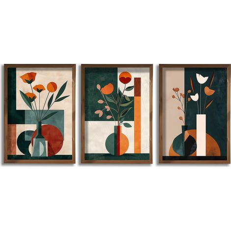 Quadro da parete in MDF con cornice Painting Multicolore (1/4)