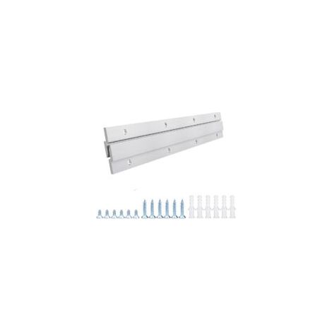 Kit de fixation murale à crochets en Z en aluminium pour tableaux, miroirs, panneaux, œuvres d'art, armoires et tableaux blancs (30 cm - 1 paires)