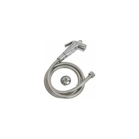 Kit Douchette de toilette 1 Jet avec Flexible 120 cm et Support mural en Acier inoxydable (1/3)