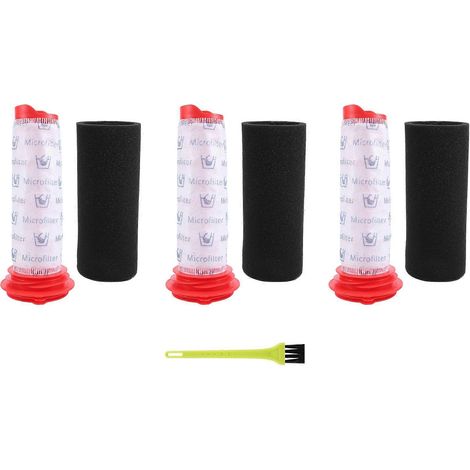 Filtre de rechange kit pour Bosch Athlet, 3 Main balai filtre + 3 mousse Athlet filtres pour Bosch aspirateur sans fil (1/5)