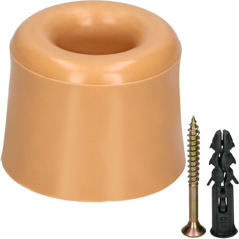 TOPE DE PUERTA DE GOMA LIMITADOR BEIGE 27 MM PARA SUELO PEQUEÑO (1/5)