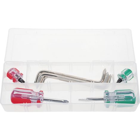 Ensemble d'outils à main PENGGONG 7 en 1 comprenant un tournevis coudé à double tête en forme de Z, un mini tournevis plat magnétique et un tournevis cruciforme, pour l'installation d'ailes automobile (1/5)